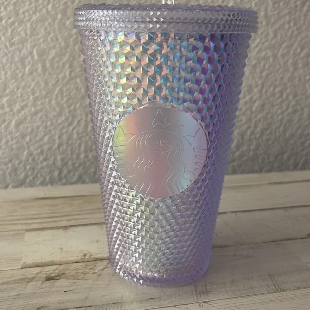 Starbucks 2023 Iridescent Studded 16OZ Cold Cup Tumbler.